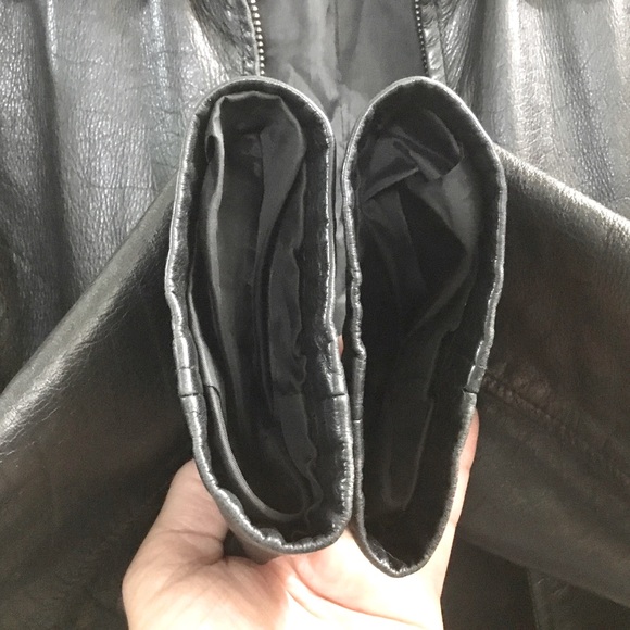 My Weekend Clothes black genuine leather jacket - Picture 7 of 15